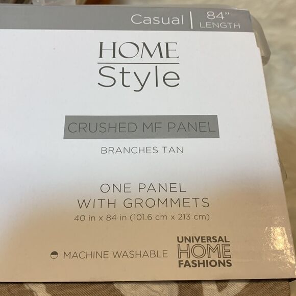 Biscayne Branches Grommet window panel 84 inches length by 40 inches wide - Picture 7 of 7